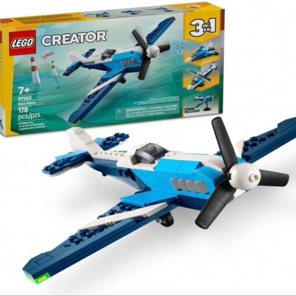 Lego Other - LEGO Creator 3 in 1 Aircraft Race Plane Toy - Building Toy Set 31160 178 Pieces